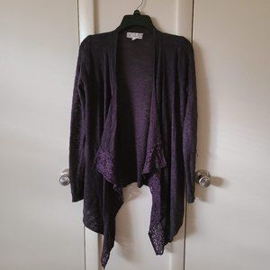 New! Purple Lace Cardigan